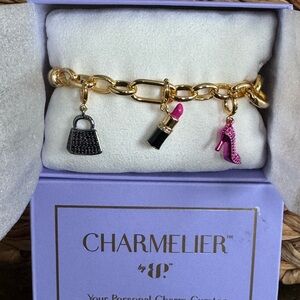 Charmelier Runway Ready Gold Chain Bracelet with Charms
